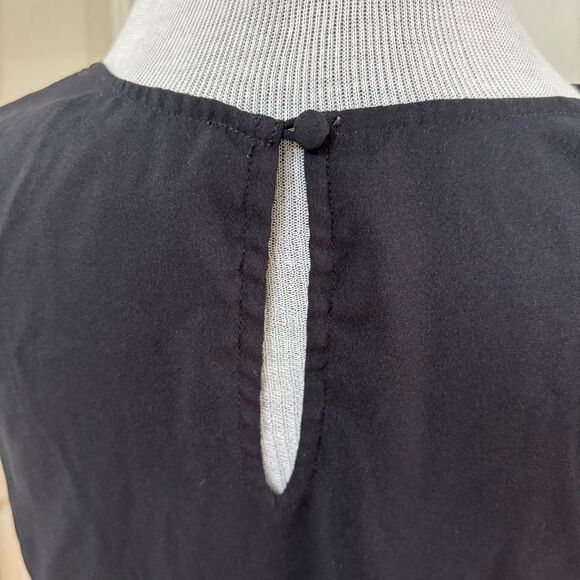 Lord & Taylor Round Neck Black Tank Top or Dress Sheer Small - Picture 4 of 6